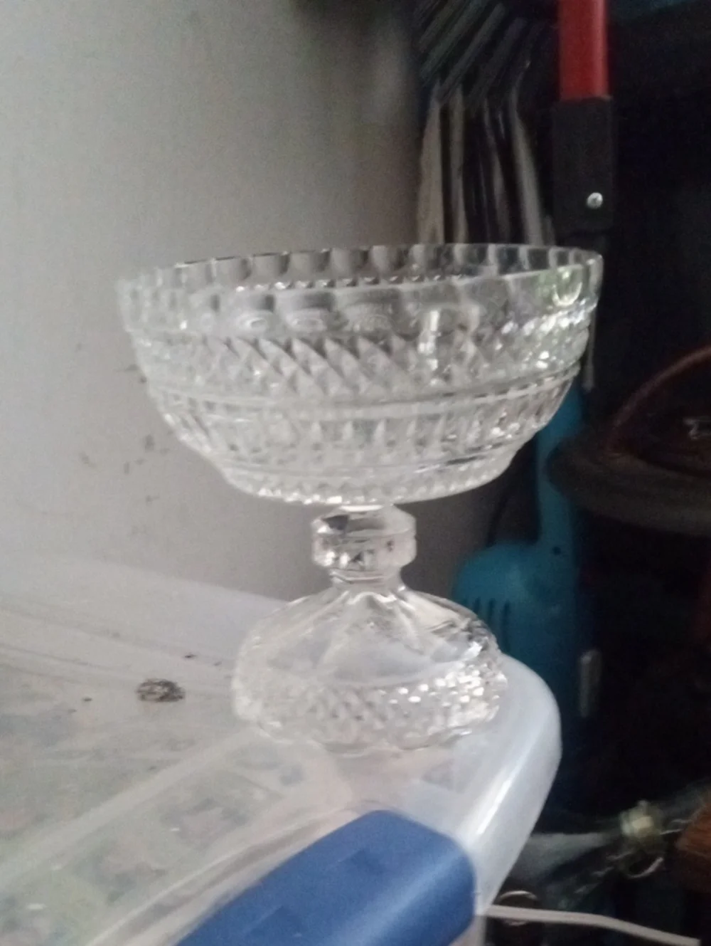 Crystal Compote Pedestal Bowl - Clear